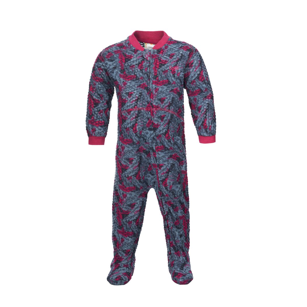 LIPPI - Enterito Baby Girl Saltamontes Nano-F Full Zip Onesie Print Celeste Lippi