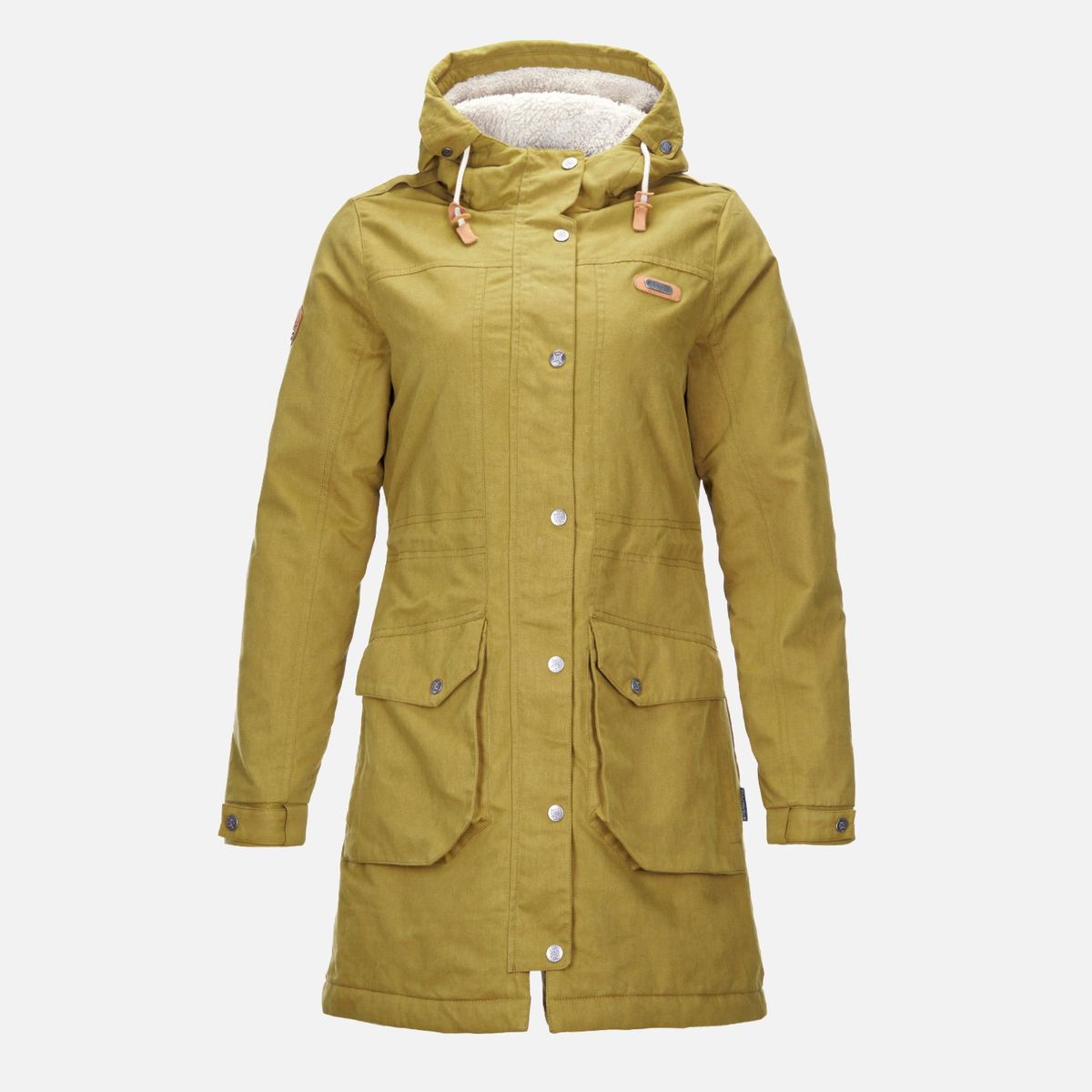 LIPPI - Chaqueta Mujer Peumo Canvas Hoody Jacket Cafe Pardo Lippi