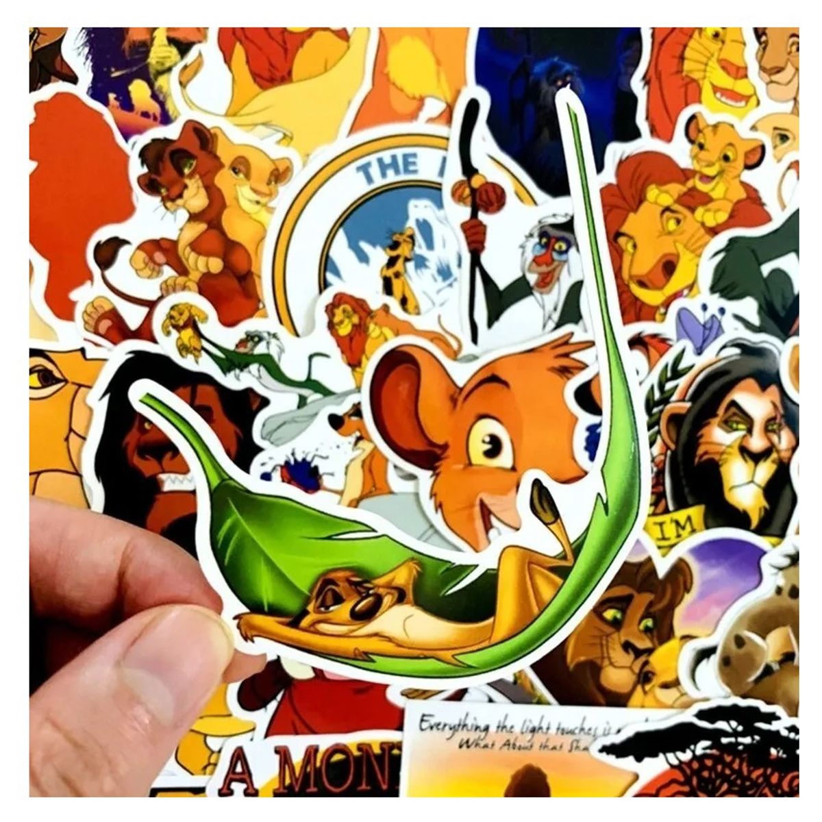 GARSIL - 50 Stickers Rey Leon - Etiquetas Autoadhesivas