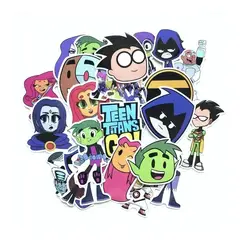 GARSIL - 50 Stickers TeenTitans Go - Etiquetas Autoadhesivas