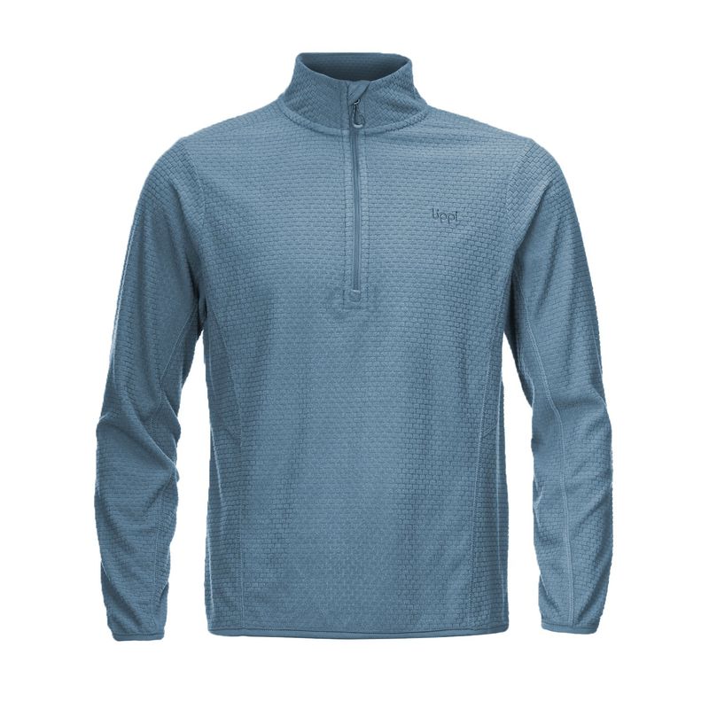 LIPPI - Poleron Teen Boy Mild Nano-F 14 Zip Azul Grisaceo Lippi