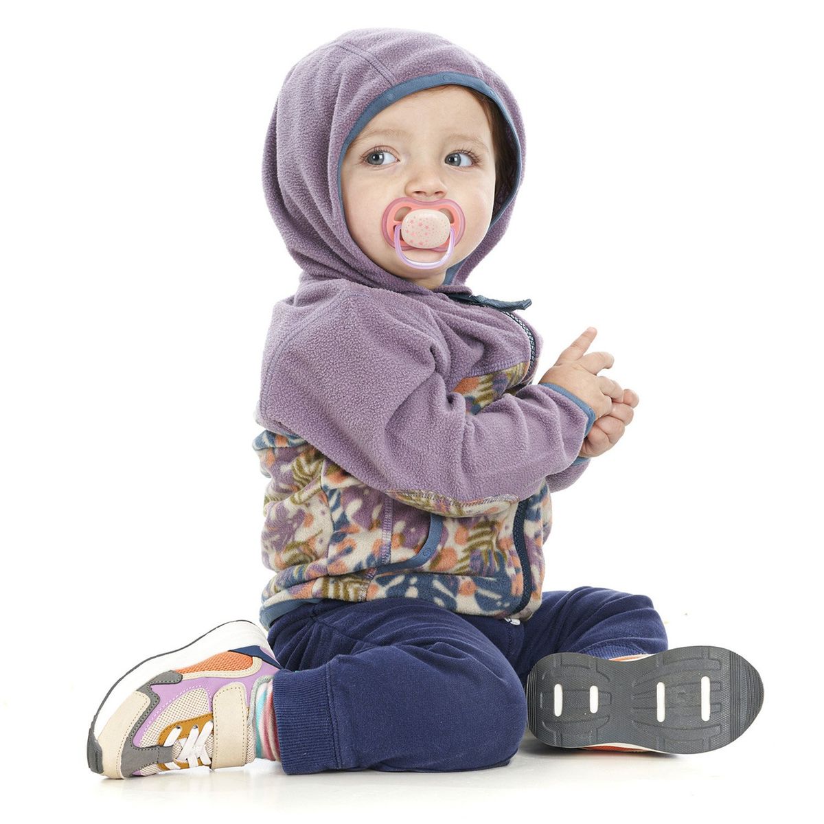 LIPPI - Polerones Baby Girl Poofy Sweatshirt Print Lila Lippi