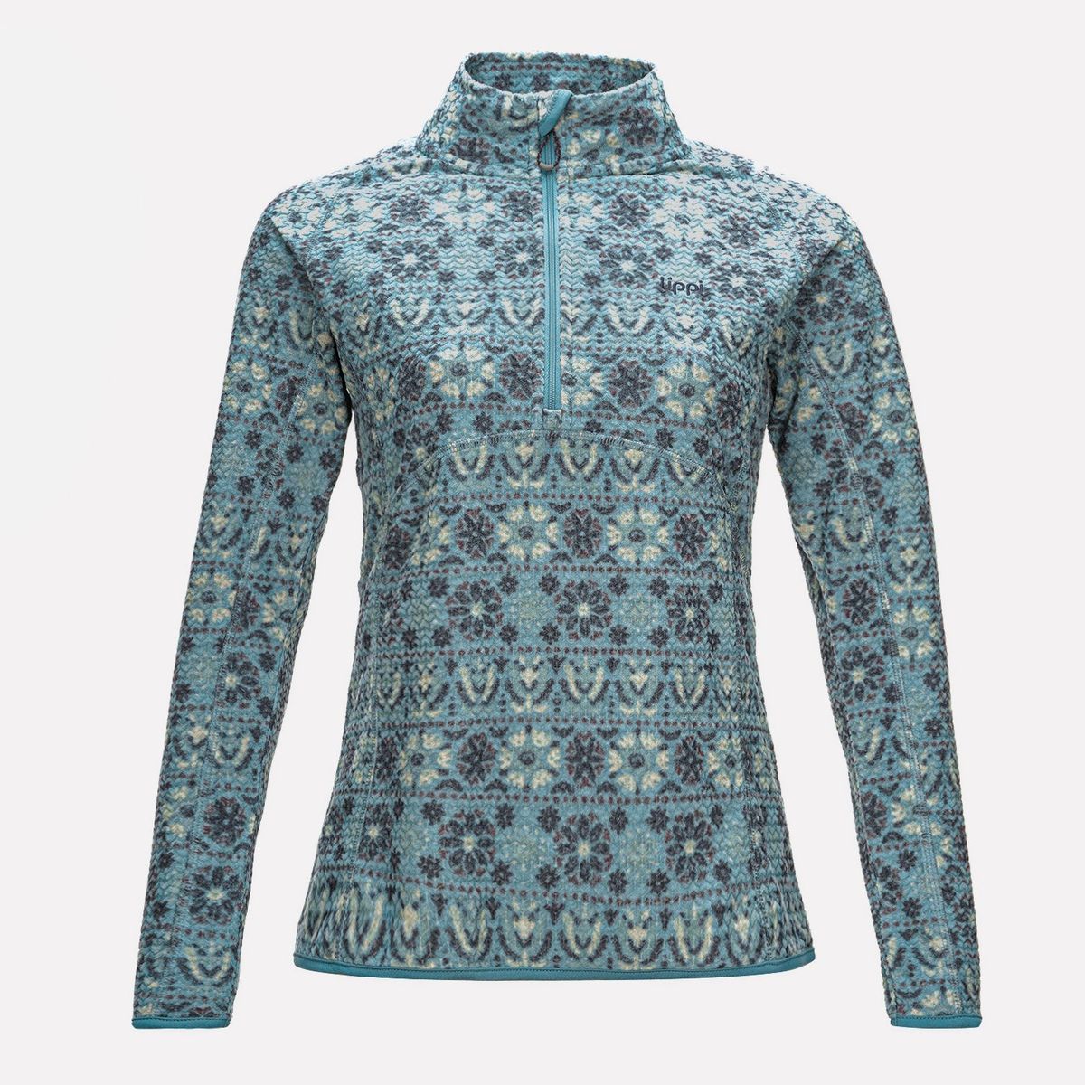 LIPPI - Poleron Mujer Jacaranda Nano-F 14 Zip Print Palo Rosa Lippi