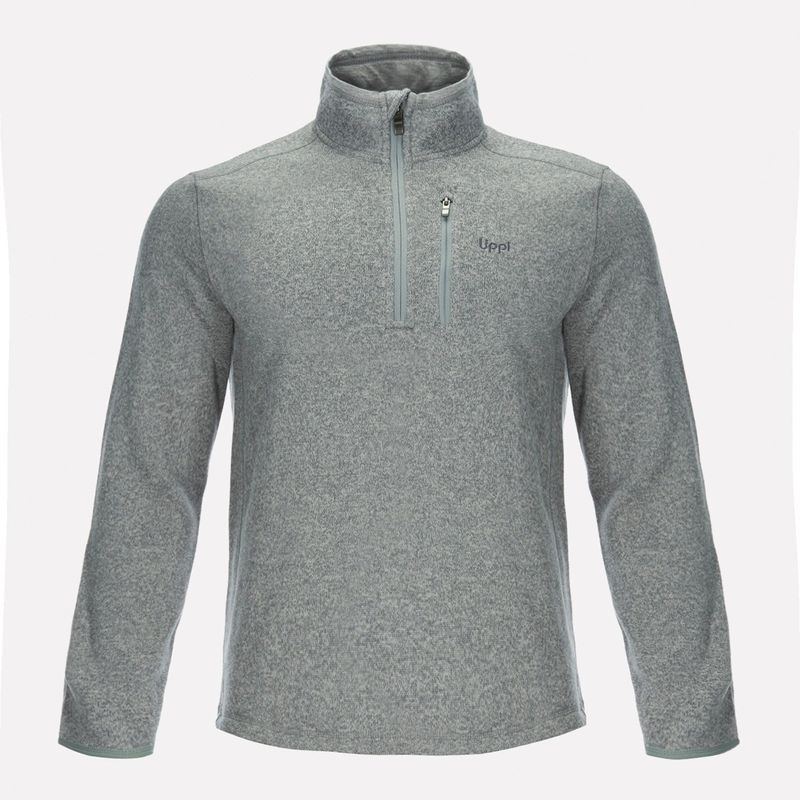 LIPPI - Poleron Hombre Coronado Therm-Pro Pullover Melange Gris Medio Lippi