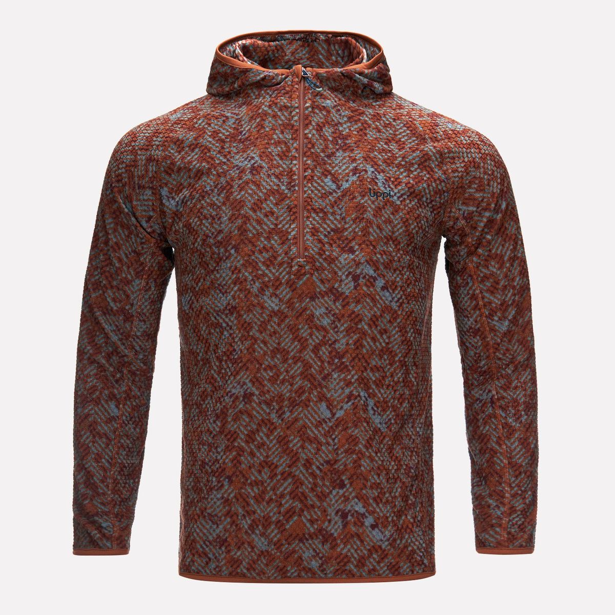 LIPPI - Poleron Hombre Jacaranda Nano-F 14 Zip Hoody Vino Lippi