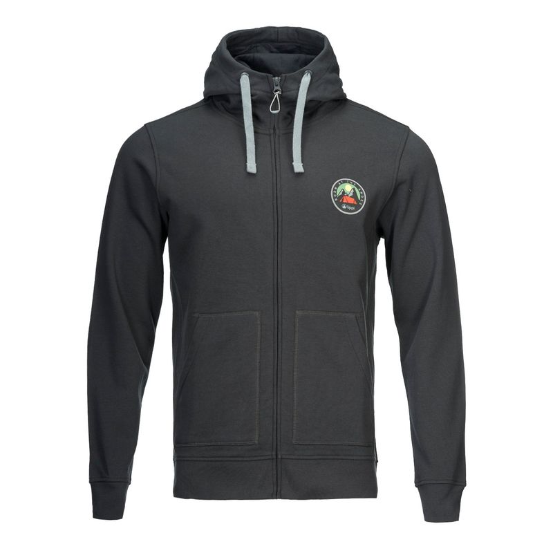 LIPPI - Poleron Hombre Insigne Full Zip Hoody Sweatshirt Melange Azul Marino Lippi
