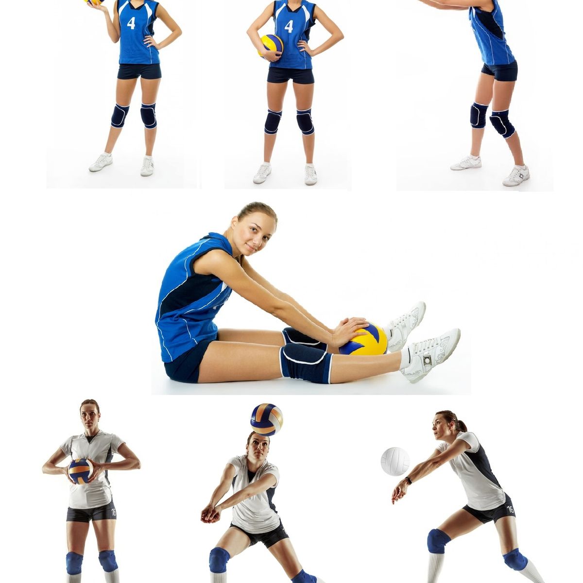 GENERICO - Rodilleras Voleibol Volleyball Patines Deportivas Acolchadas