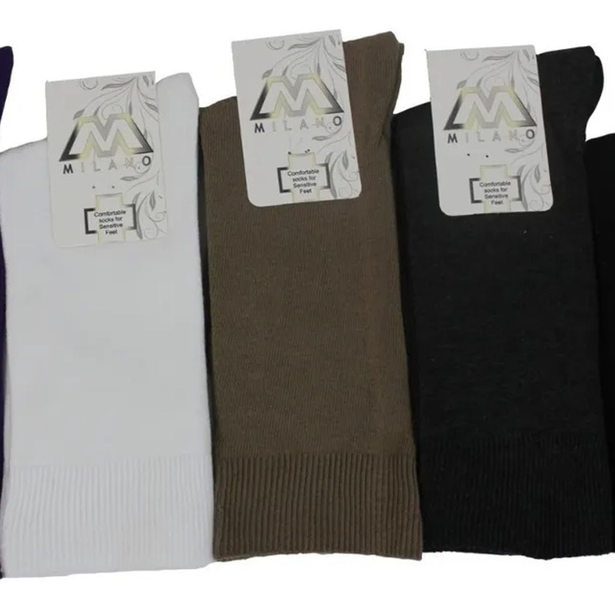 GARSIL - 12 Calcetines De Circulación De Algodon Mujer Sin Costuras Diabeticos