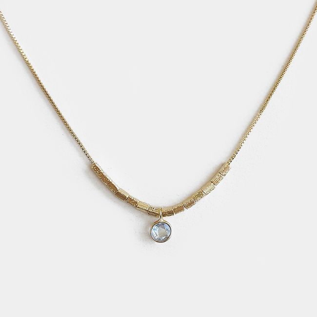 PSK JOYAS - Collar mujer enchape oro 18kt agua psk joyas simone