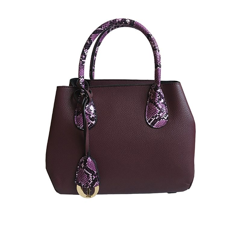 TODOPIEL - Cartera Ecocuero Mujer Burdeo Todopiel