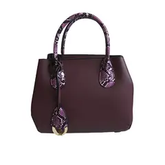 TODOPIEL - Cartera Ecocuero Mujer Burdeo