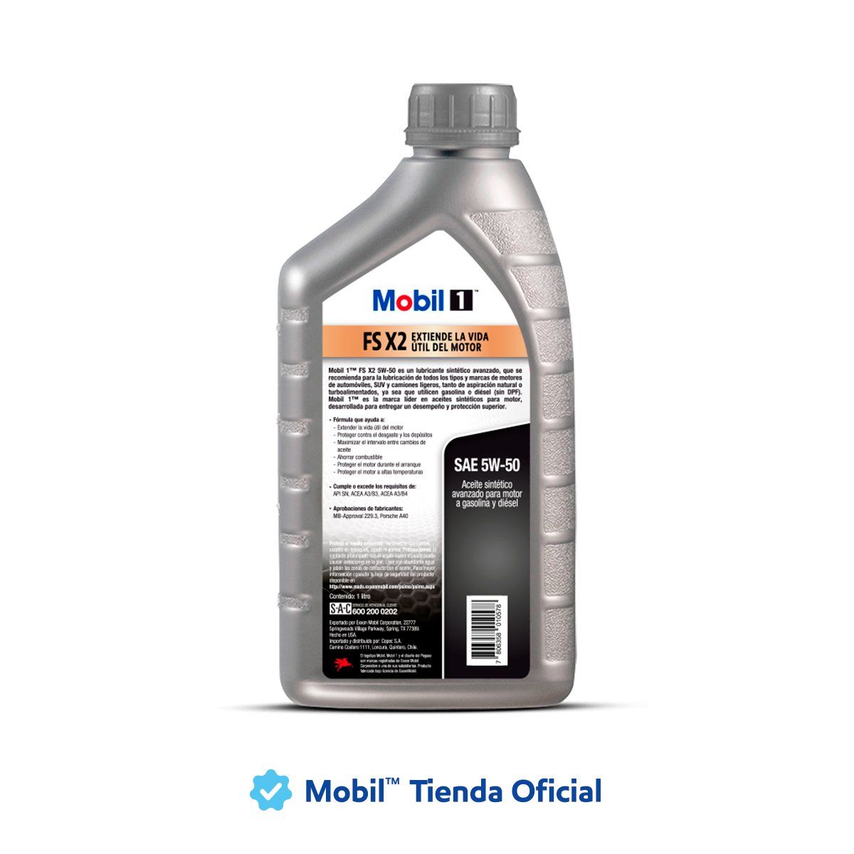 MOBIL - MOBIL 1 FS X2 5W-50, 1LT