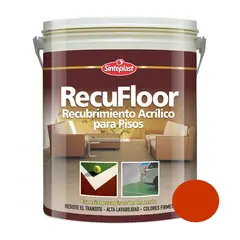 SINTEPLAST - Pintura para Pisos alto tránsito Rojo 4 LT
