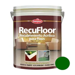 SINTEPLAST - Pintura para Pisos alto tránsito Verde 4 LT