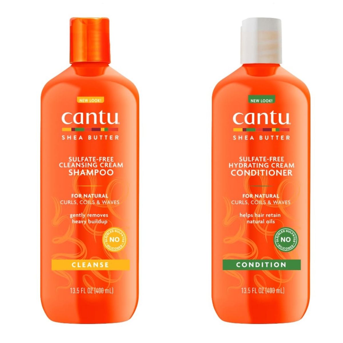 CANTU - Cantu Shampoo más acondicionador para Rizos Libre De Sulfatos 400ml