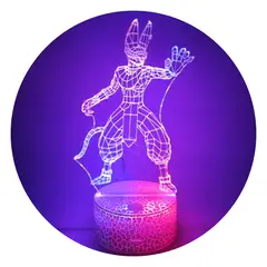 3DILUTION - Lámpara 3d Beerus Dios de la Destrucción Base Agrietada