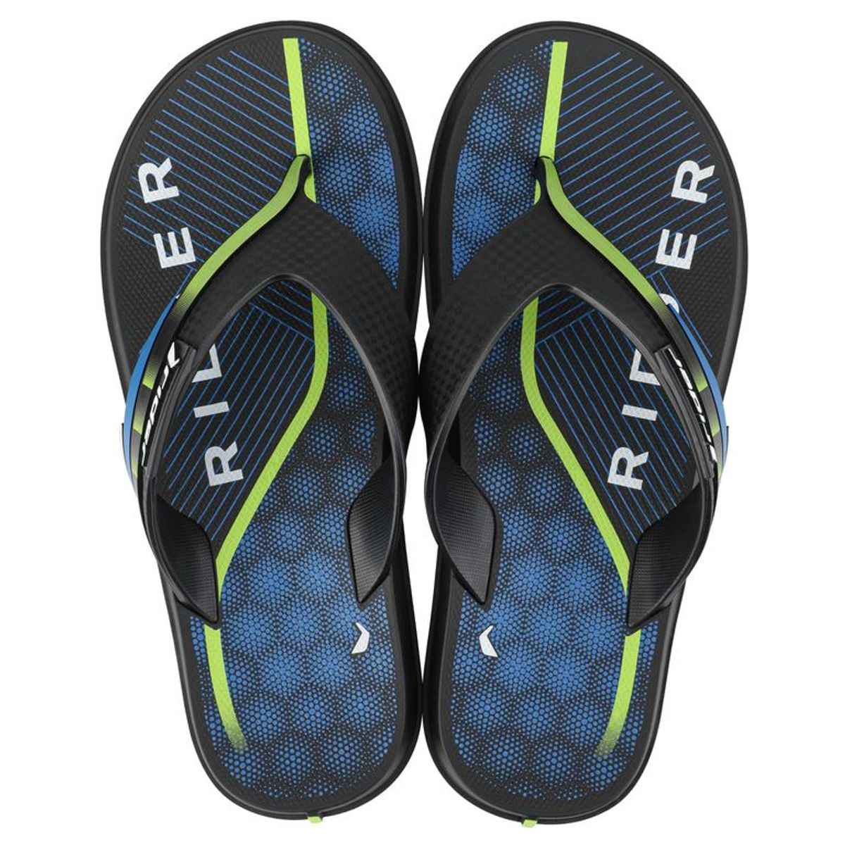 RIDER - Sandalia Line Azul/Verde Rider