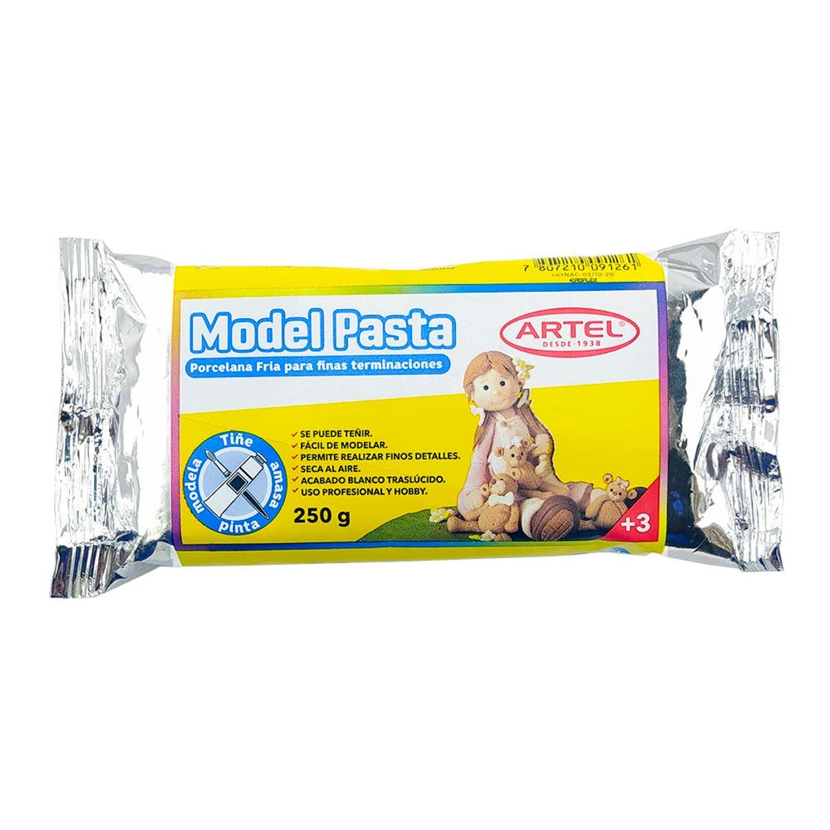 ARTEL - Pasta para modelar porcelana fría 250gr
