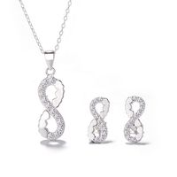 Collar Colgante Cadena Aros Plata 925 Infinito Joya Mujer