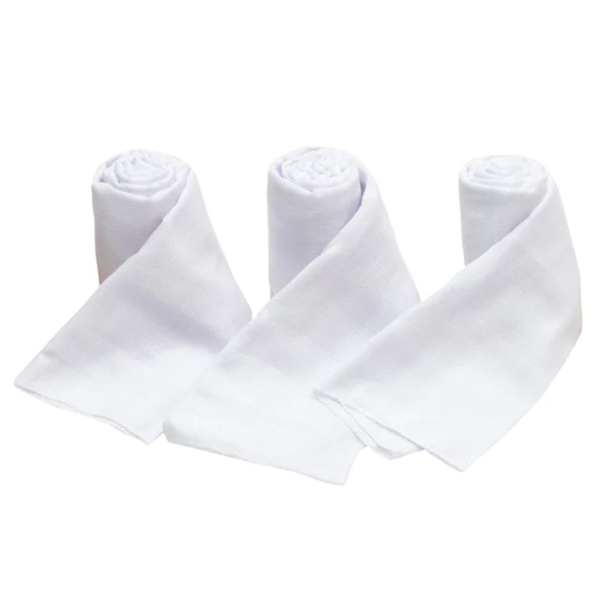 BAMBINO - Set de 3 Pañales Tutos para bebé blancos