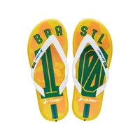 Sandalia Hombre Amarillo/verde Brasil