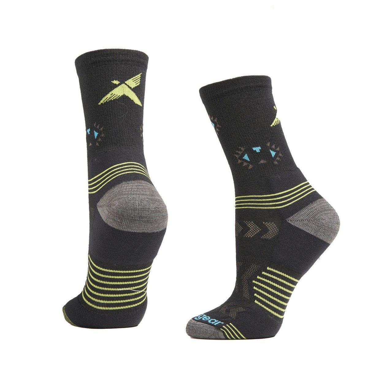 ANDESGEAR - Calcetin Running Mid Crew Negro ANDESGEAR