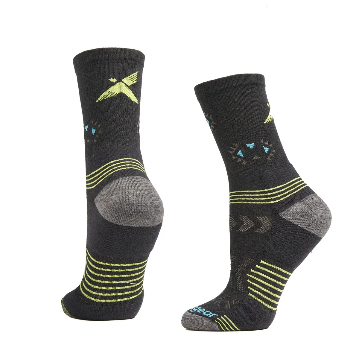 ANDESGEAR - Calcetin Running Mid Crew Negro ANDESGEAR