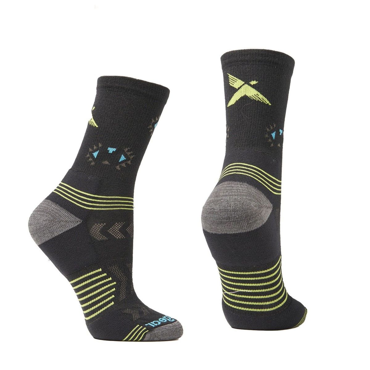 ANDESGEAR - Calcetin Running Mid Crew Negro ANDESGEAR