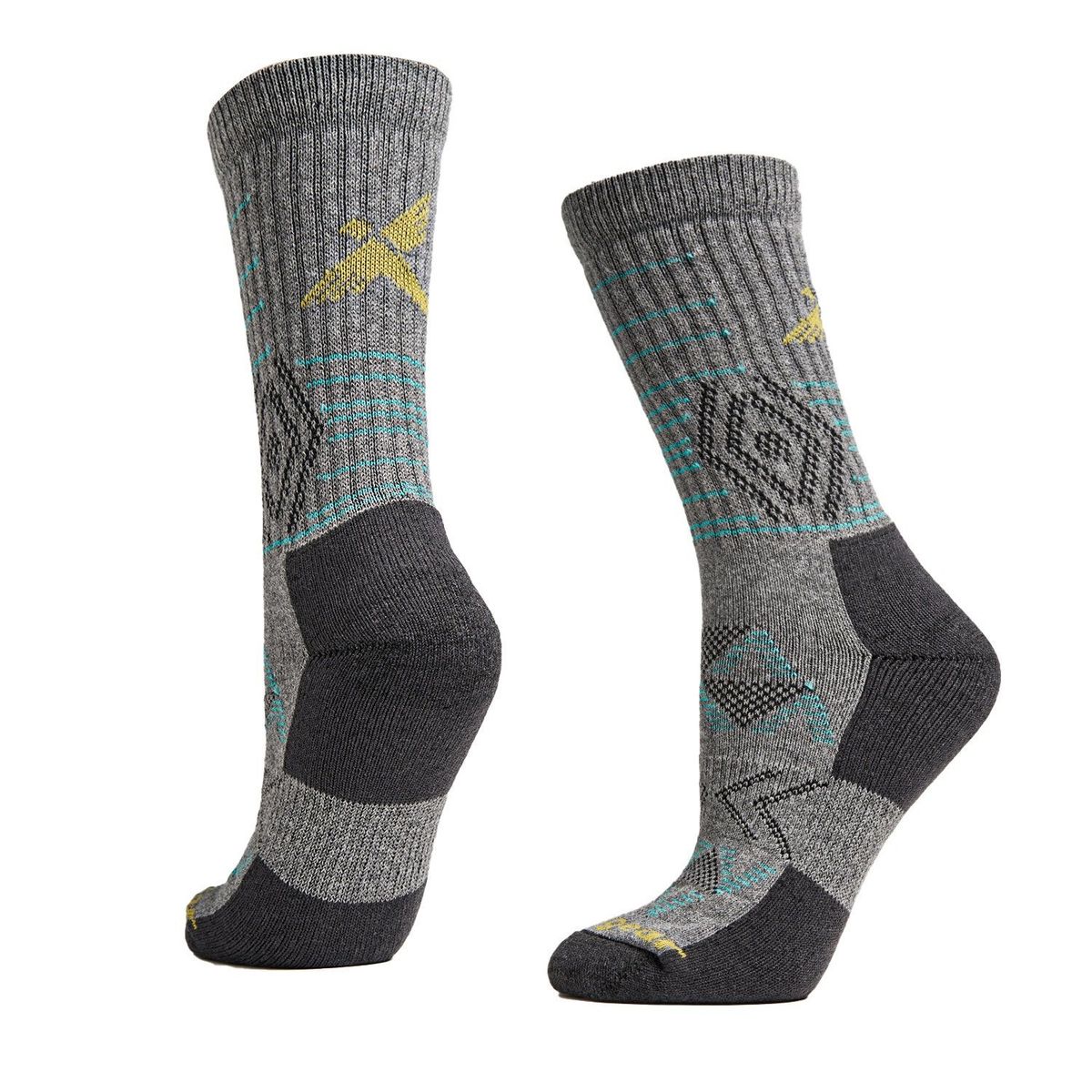 ANDESGEAR - Calcetin Hiking Mid Crew Gris ANDESGEAR