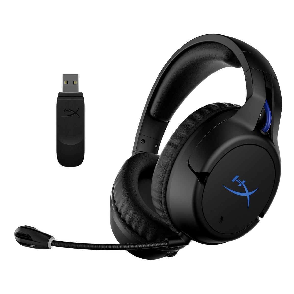 HYPERX - Audífonos Inalámbricos Gamer Cloud Flight PS5USB DongleBatería 30hrs