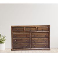 Cómoda Victoria 9 Cajones color Chocolate