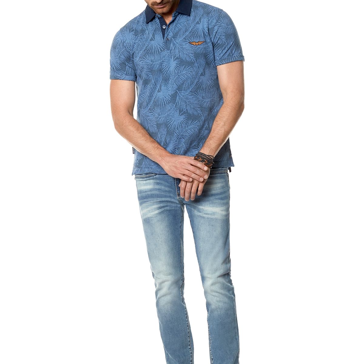 FEROUCH - Polera Polo Mississippi Azul Ferouch