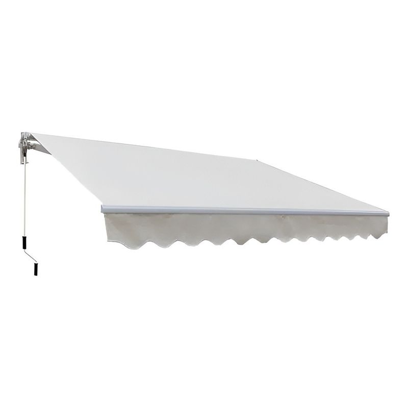 TODODESCUENTO - Toldo Retráctil 4x2.5 Mts Simple Crudo Terraza