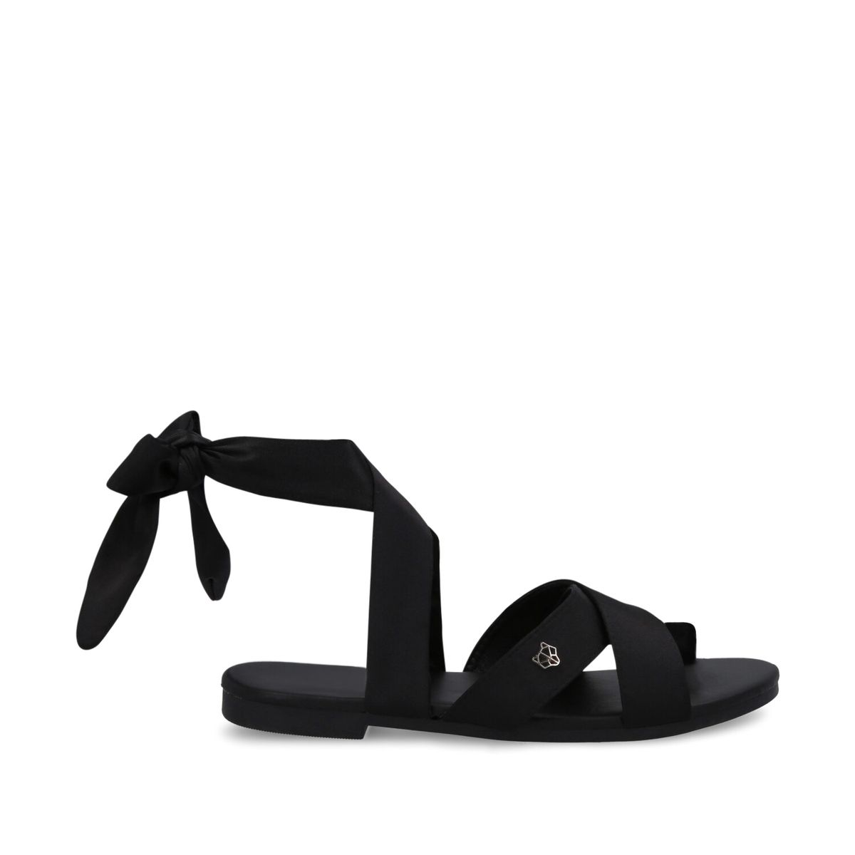 GOTTA - Sandalia Mujer Plana Negra 33712