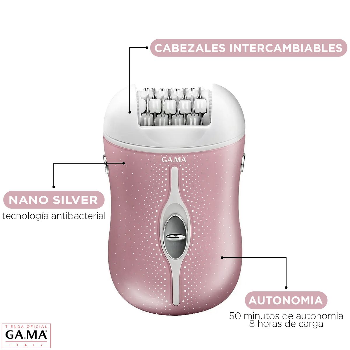 GAMA - Depiladora De Pinzas Essential Gama  Para Todo El Cuerpo