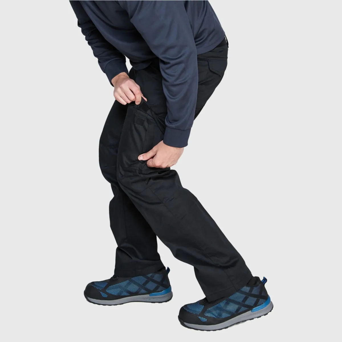 JAYSON - Pantalón Cargo Gabardina Cintura Elasticada