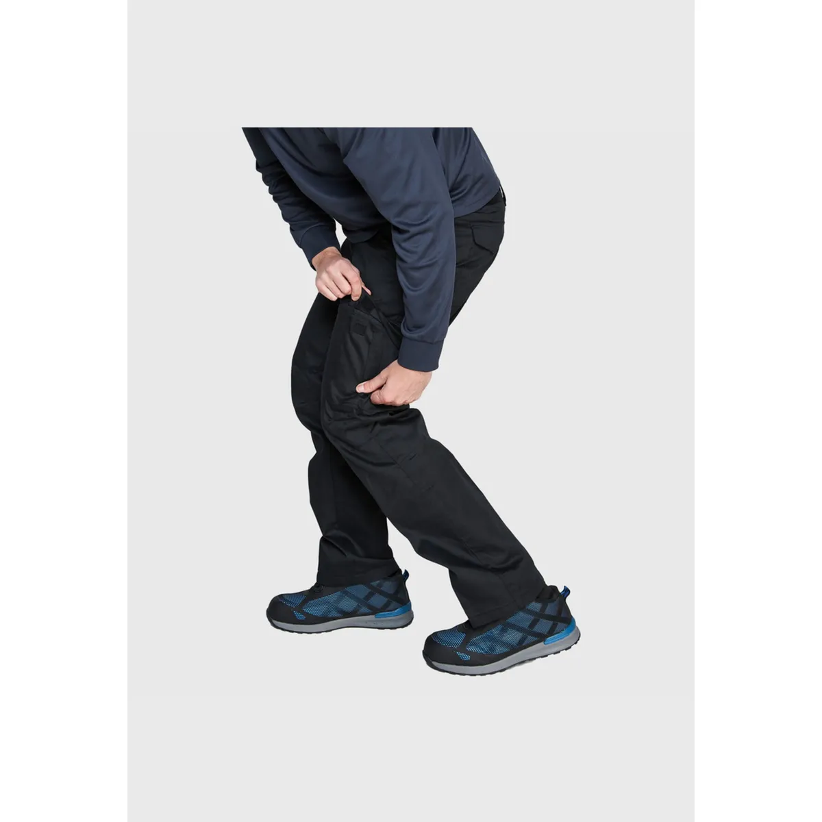 JAYSON - Pantalón Cargo Gabardina Cintura Elasticada