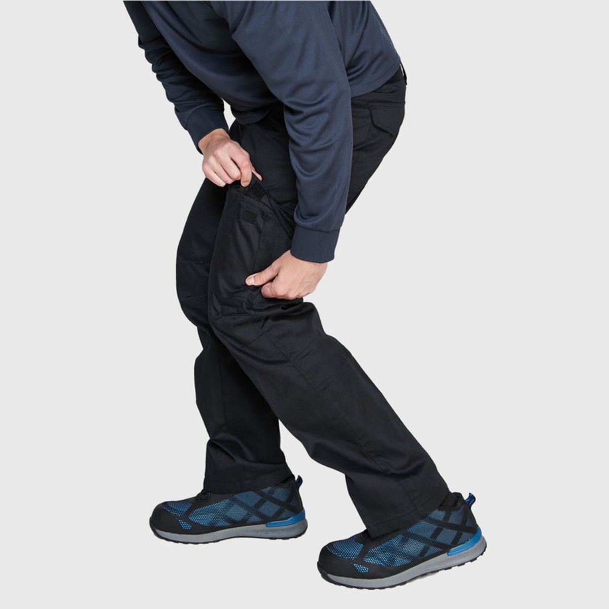 JAYSON - Pantalón Cargo Gabardina Cintura Elasticada