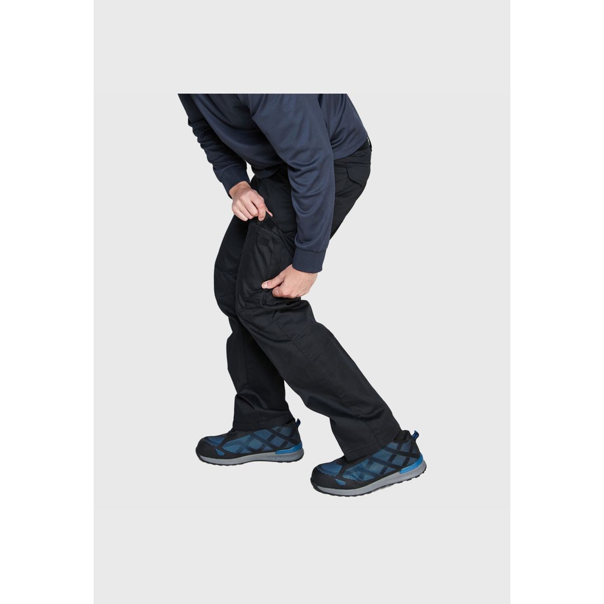 JAYSON - Pantalón Cargo Gabardina Cintura Elasticada