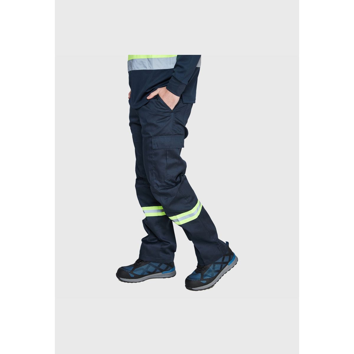 JAYSON - Pantalón Cargo Gabardina C/Reflectante Día/Noche