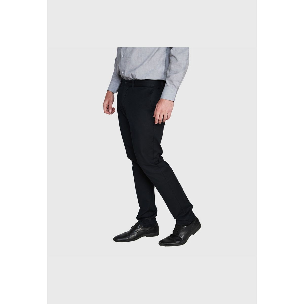 JAYSON - Pantalón Gabardina Spandex Frente Plano Hombre