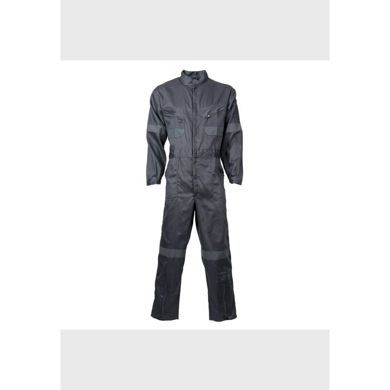 JAYSON - Overol Gabardina Con Reflectante Gris