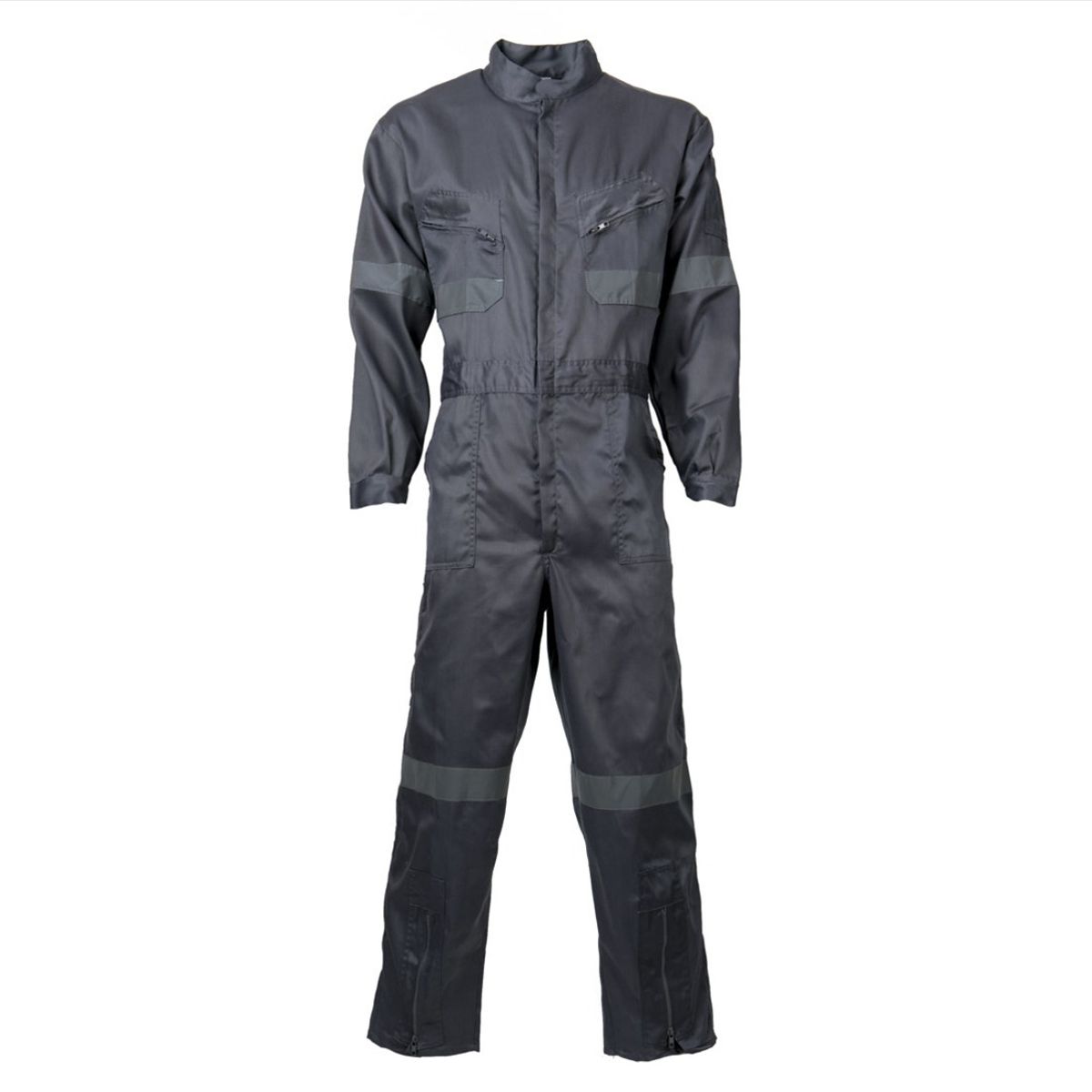 JAYSON - Overol Gabardina Con Reflectante Gris