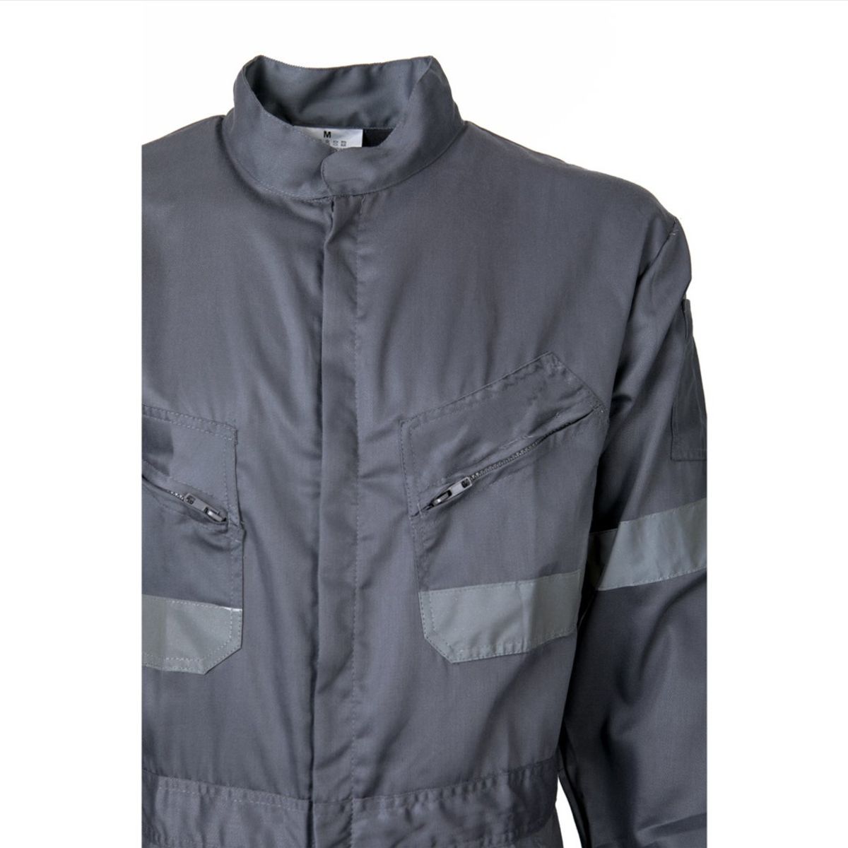 JAYSON - Overol Gabardina Con Reflectante Gris