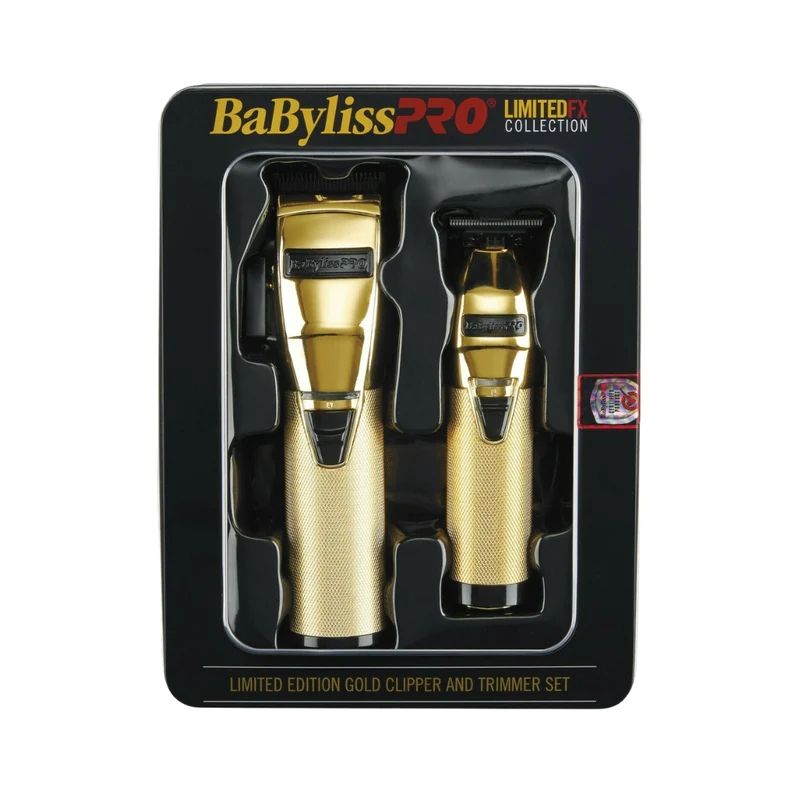 BABYLISS PRO - Kit Babylisspro BHOLPK2GBUZ Cortadora  Desvelladora GoldBlack