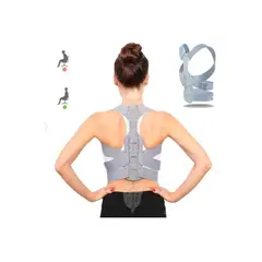 GENERICO - Faja Corrector Postura Lumbar Enderezador De Espalda M