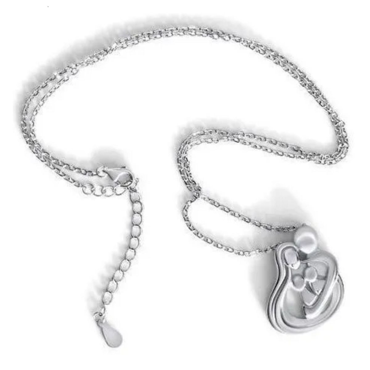 ARANY JOYAS - Collar Plata Familia Unida Dos infantes