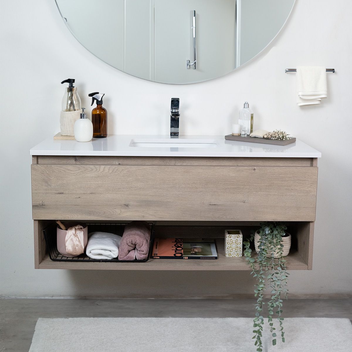 ZART - Lavamanos bajo cubierta Zart S 120x47 Blanco Norte