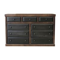 Cómoda Sofia 9 Cajones color Chocolate