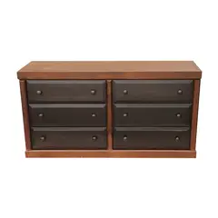 MUEBLES DURAN - Comoda Sofia 6 Cajones color Chocolate